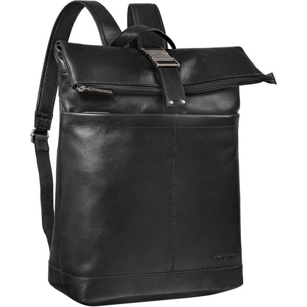 STILORD Notebook-Rucksack STILORD "Hudson" Rolltop Rucksack Leder