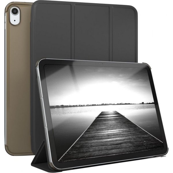 EAZY CASE Tablet-Hülle Smart Case für iPad 10,9" 10. Generation (2022) 10,9 Zoll, Hülle mit Standfunktion Tablet Klapphülle Anti-Kratz Tasche Schwarz