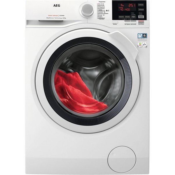 AEG Waschtrockner 7000 ProSteam® L7WBA60680, 8 kg, 5 kg, 1600 U/min, ProSteam® - Auffrischen mit Dampf, reduziert Falten in 25 Min.