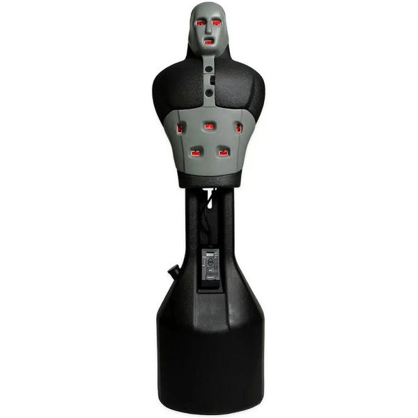 Sport-Knight® Boxdummy Box-Dummy DELUXE – Interaktiver, höhenverstellbarer Reaktionstrainer, Interaktives Training, höhenverstellbar, verschieden Trainingsmodi