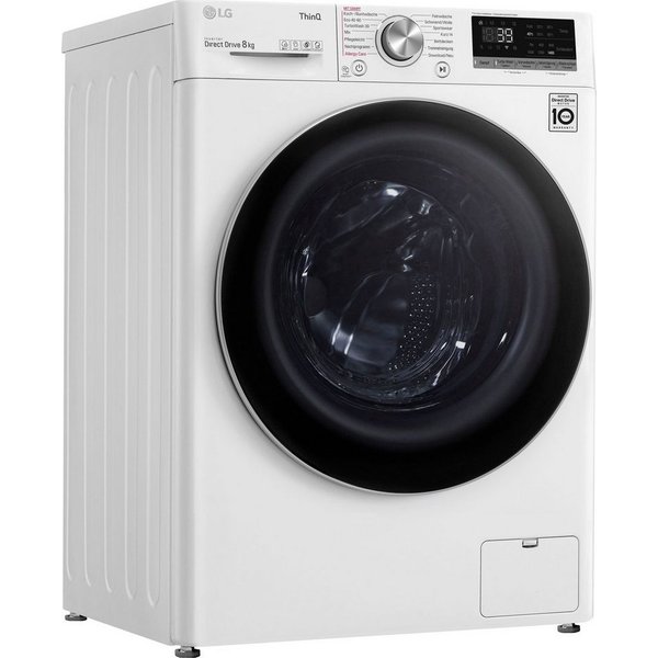 LG Waschmaschine Serie 7 F4WV708P1E, 8 kg, 1400 U/min, TurboWash® - Waschen in nur 39 Minuten