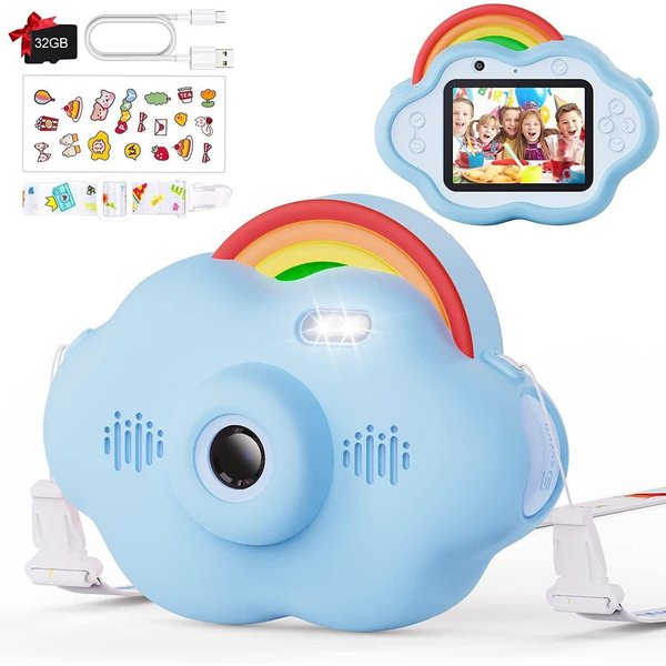 Vivitar Kinderkamera 40 MP & 2,4-Zoll-Bildschirm, 1080p HD, Inkl. 32-GB-Karte Kinderkamera (40 MP, 8x opt. Zoom, inkl. Spielkonsole, MP3-Player, Webcam, Videoau