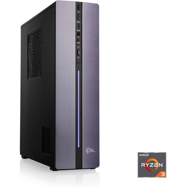 CSL Gemini Slim V24694 PC (AMD Ryzen 3 3200, 0, 16 GB RAM, 500 GB SSD, Luftkühlung)