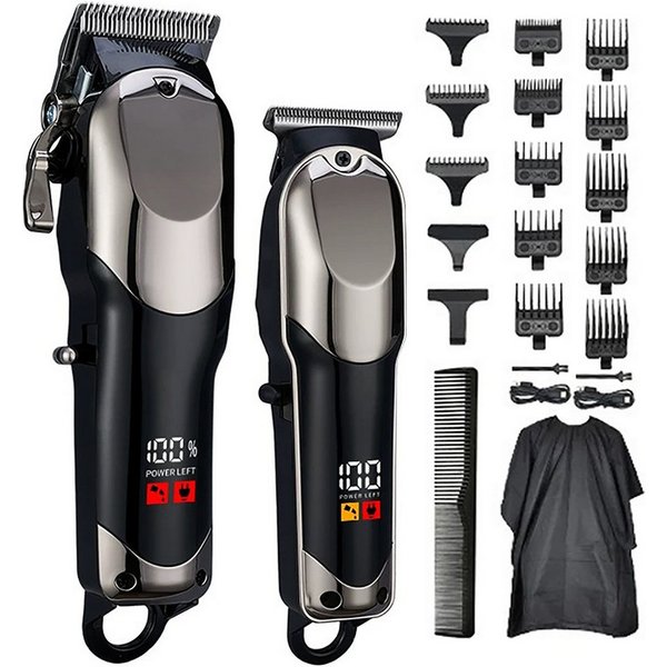 Luckice Haarschneider Profi Haarschneidemaschine & Barttrimmer Set, Kabellos, Leise, lange Akku.Präzisionstrimmer,Konturentrimmer für Seitenhaare, Bartschneider