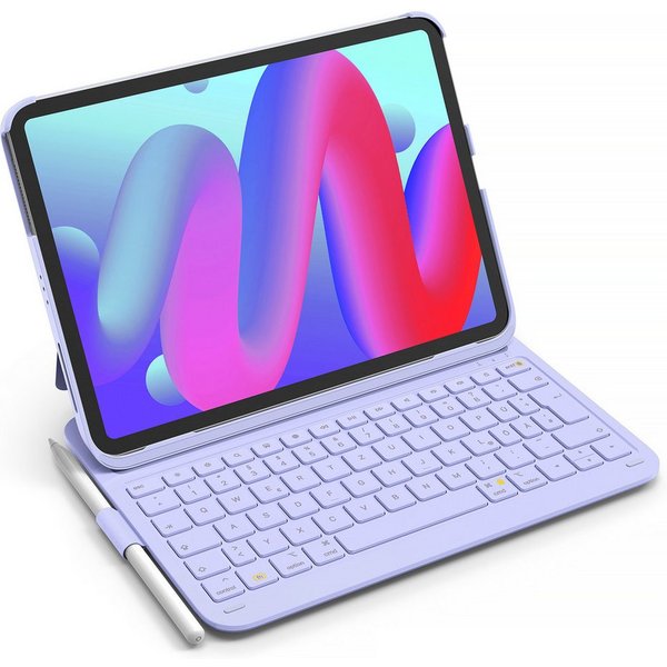 Inateck Ultraleichte Tastatur Hülle für 10,9/11/12,9/13 Zoll iPad Air Pro iPad-Tastatur (Hoch-/Querformat Verwenden, mit Stifthalter)
