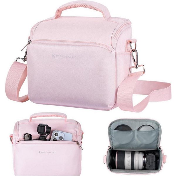 LuxusKollektion Kameratasche Kamera-Rucksack Umhängetasche SLR-Tasche Liner-Tasche Fotografen Pink