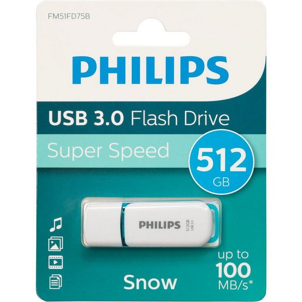 Philips USB 3.0 512GB Snow Edition Spring USB-Stick