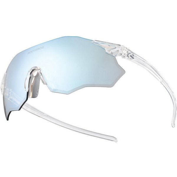 ROCKBROS Fahrradbrille Sportbrille Herren Damen Fahrrad MTB Rennrad Outdoor TR90 Rahmen, photochrom, UV400 Schutz, zweistufige Federscharniere, ultraleicht