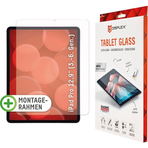 Displex Displayschutzfolie Tablet Glass iPad Pro 12,9" (3/4/5 Gen) für iPad Pro 12,9" (3/4/5/6 Gen)