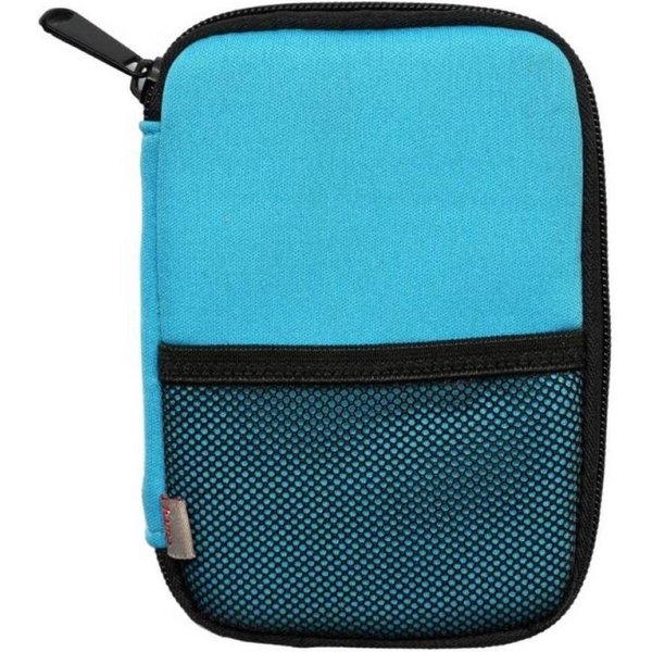 Hama Etui Hama Card-Case Speicherkarten-Tasche Blau, Etui für 5 Speicherkarten, USB-Sticks, Batterien mit Gürtelschlaufe