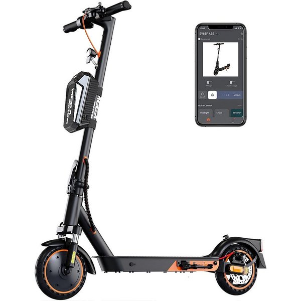 Mega Motion E-Scooter 8.5 Zoll Elektroroller 400W Motor, Max.35km mit Straßenzulassung ABE, 20 km/h, (Mit Schutzblechen und Aufbewahrungstasche), 2 Stoßdämpfer 