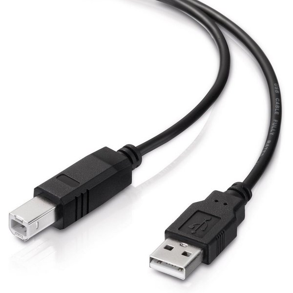 conecto conecto USB 2.0 Kabel/Druckerkabel, USB A Stecker auf USB B Stecker, USB-Kabel