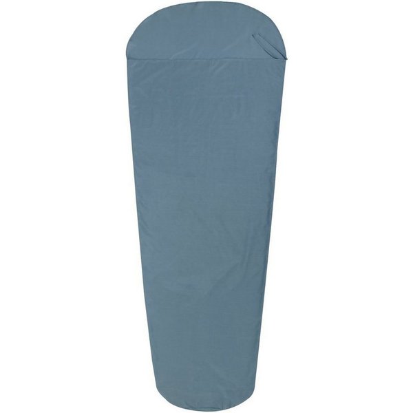 10T Hüttenschlafsack INLET Hüttenschlafsack 225x90 Mumienschlafsack Inlay Mischgewebe Blau