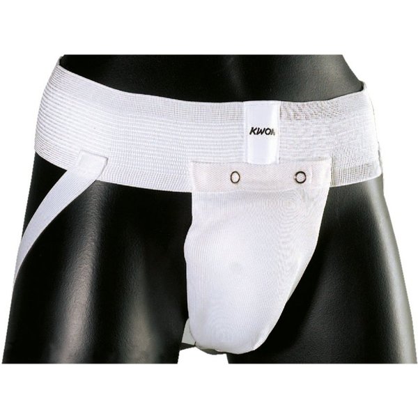 KWON Tiefschutz Pantal Cup Herren & Kinder Tiefschützer weiß Männer Suspensorium (2 Teile, XS - XL, Tiefschutz), Für Taekwondo, Karate, Kickboxen, MMA, Fußball,