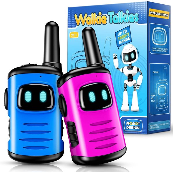happikids Walkie Talkie Kinder Walkie Talkie Spielzeug Set 1 Kanal Funkgeräte Jungen Mädchen, (Kinder Walkie Talkie Spielzeug Set Funkgeräte Ein Kanal für Junge