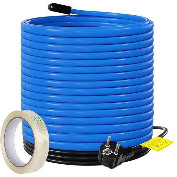 Clanmacy 2M-18M Heizkabel Frostschutz Heizleitung mit Thermostat 17W/M IP68 Rohrbegleitheizung, (1800 cm)