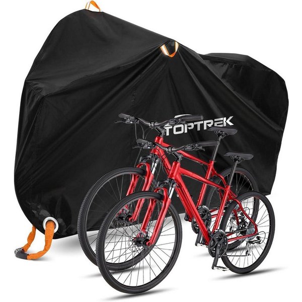 LuxusKollektion Fahrradschutzhülle Fahrradabdeckung 2 Fahrräder 210D Oxford-Gewebe wasserdicht 210 x 110 (1-St)