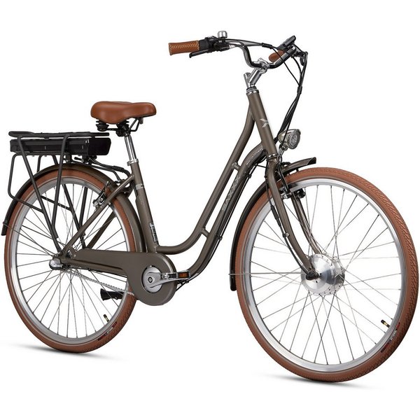 SAXXX E-Bike Cityrad 28'' Elektrofahrrad für Damen Herren, 90km, V-Bremse, 95% vormontiert, 3 Gang Shimano Nexus Schaltwerk, Nabenschaltung, Frontmotor, 374,4 W