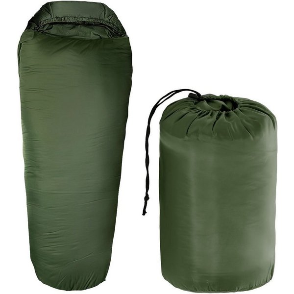 Goods+Gadgets Schlafsack Thermo-Mumienschlafsack 3-Jahreszeiten–Kompakt, Atmungsaktiv, Outdoor (3-fach Isolierung), 3-Jahreszeiten Mumien Schlafsack
