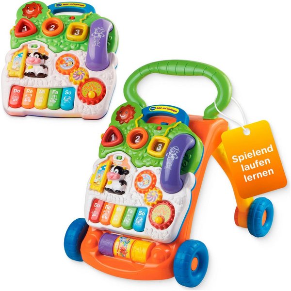 Vtech® Lauflernwagen VTechBaby, Spiel-und Laufwagen, mit 11 Kindermelodien