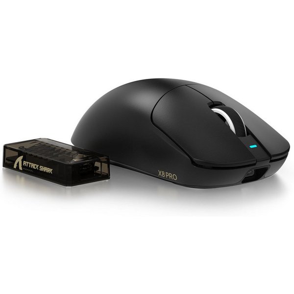 ATTACK SHARK X8PRO 8K-Polling Rate 55g Kabellose Gaming-Maus Gaming-Maus (2,4 G/Wied/BT, PAW3395PRO Sensor,BK52820 MCU)