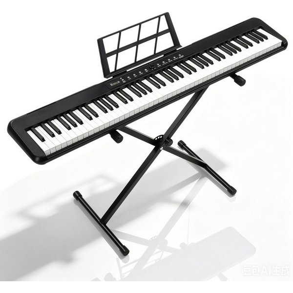 LALAHO Digitalpiano 88 Tasten E Piano halbgewichtete Tastatur Bluetooth, mit Aufnahmefunktion, Metronom & Stereolautsprechern