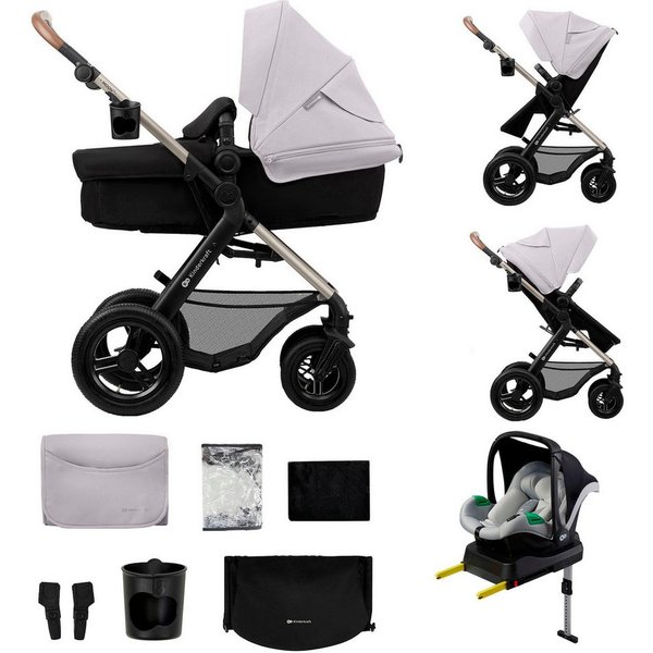 Kinderkraft Kombi-Kinderwagen MOOV 2 4in1 AIR, (Set), mit Luftreifen