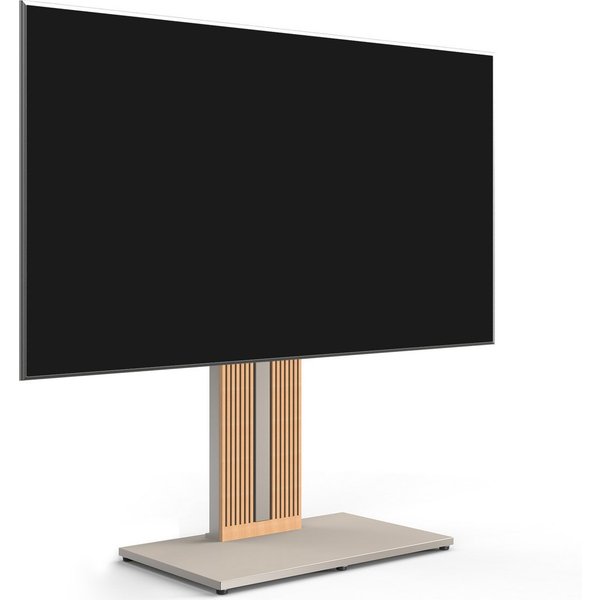 FITUEYES TV-Ständer aus Holz, mit höhenverstellbarer Ablage, ±15° schwenkbar, 55-88 Zoll, (bis 88,00 Zoll, höhenverstellbar, mit Kabelmanagement)