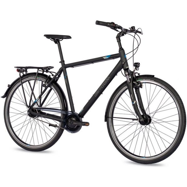 Airtracks Cityrad Herren City Fahrrad 28 Zoll Cityrad CI.2820, 7 Gang SHIMANO NEXUS Schaltwerk, Nabenschaltung, Schwarz Matt - Rahmenhöhen 52 cm & 56 cm » Model