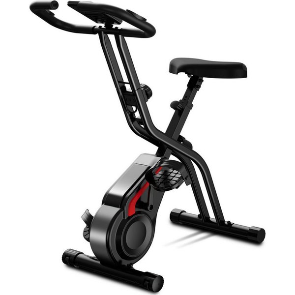 LONTEK Heimtrainer 3-in-1 Heimtrainer Fahrrad Klappbar (1-tlg), 16-Stufen Magnet-Widerstand, Pulsmessung, bis 136 KG