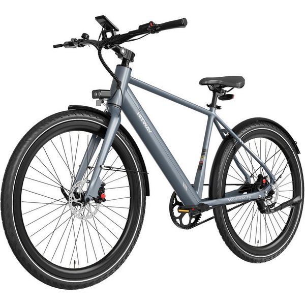 HITWAY E-Bike Cityrad 700C Elektrofahrrad,36V 10.4Ah Akku, Bis zu 80 km Reichweite, 1 Gang, Kettenschaltung, Heckmotor, 374,4 Wh, E-Rennrad, Drehmomentsensor Ci