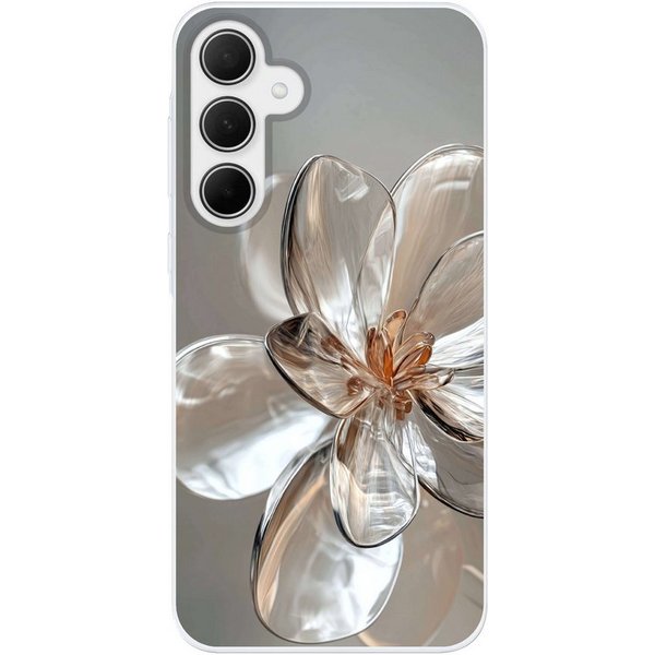 MuchoWow Handyhülle für Samsung Galaxy A35 5G Blume - Gläser - Transluzent, Smartphone-Bumper, Print, Handy Schutzhülle Dünn