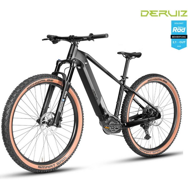 DERUIZ E-Bike Mountainbike 29 Zoll Dolomit, 110 Nm, Samsung-Akku, bis zu 180 km, 11 Gang SHIMANO CUES ASLU6000T1R Schaltwerk, Kettenschaltung, Mittelmotor, 720 