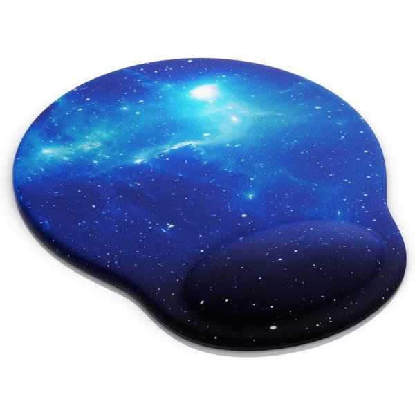 CSL Mauspad Office Gel Mousepad mit ergonomischer Handgelenkauflage (1-St), Office Gel Mousepad mit ergonomischer Handgelenkauflage,Space
