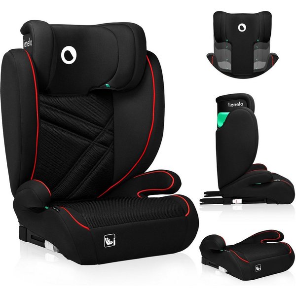 lionelo Autokindersitz HUGO I-SIZE, ab: ab 4 Jahre, bis: bis 12 Jahre, ab: 100,00 cm, bis: 150,00 cm, (Set), i-Size / ISOFIX oder Autogurte / 15-36kg