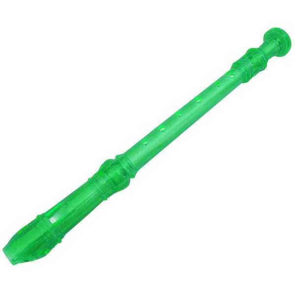 keepdrum Blockflöte keepdrum Blockflöte Sopran Neon transparent Grün