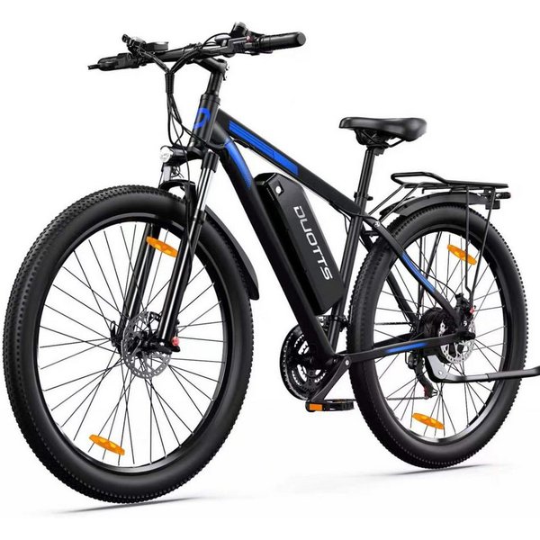 DUOTTS E-Bike Mountainbike 29 Zoll E-Fahrrad Damen u. Herren 720WH Pedelec 48V 15AH 110 km E-MTB, Kettenschaltung, Heckmotor, 720 Wh, (Beleuchtungsset mit Batte