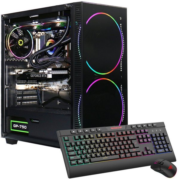 GAMEMAX Black Hole 7655 AMD Ryzen 5 9600X RTX 5060Ti 32GB DDR5 1TB SSD Gaming-PC (AMD Ryzen 5 9600X, RTX 5060 Ti, 32 GB RAM, 1000 GB SSD, Wasserkühlung, Windows