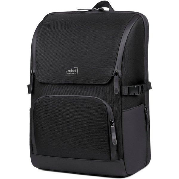 Rebel Rucksack Laptoprucksack Business Pro Black, Laptopfach, Tabletfach, Anti-Theft Fach, formstabil, wasserabweisend