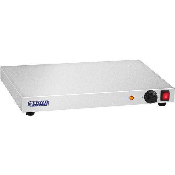 Royal Catering Warmhalteplatte 50 cm Edelstahl Wärmeplatte 250 W Speisenwärmer bis 95 °C, verschiedene Größen