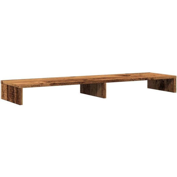 vidaXL Monitorständer Monitorständer Altholz-Optik 100x27x10 cm Holzwerkstoff