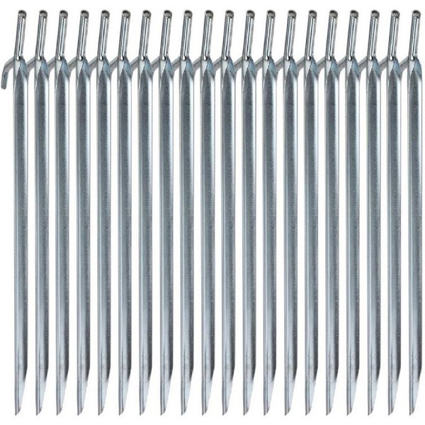 Youyijia Einbogenzelt Zeltnagel Stahl V-Profil Zelthering Erdnagel 20pcs für Camping