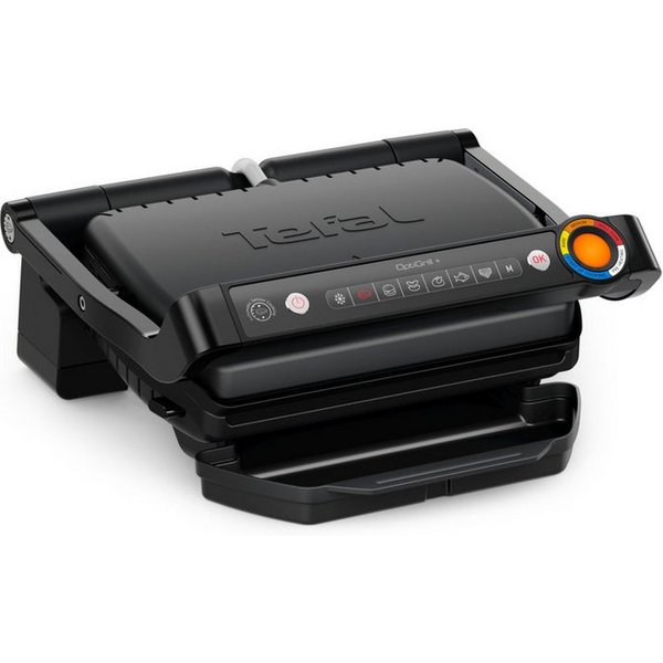 Tefal Kontaktgrill OptiGrill+, erneuerte Kochstufenanzeige, 6 automatische Programme, 2000 W, spülmaschinengeeignete Platten, inkl. MyTefal App, GC717810