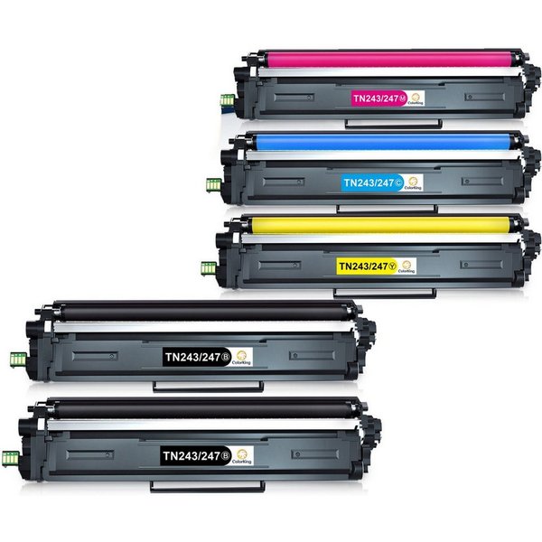 ColorKing Tonerpatrone für Brother MFC-L3750CDW DCP-L3510CDW TN247 TN243 CMYK
