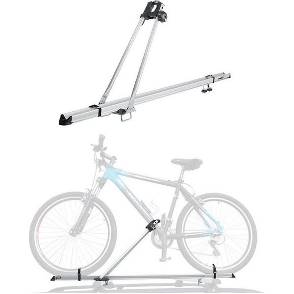 OMAC Dachfahrradträger Dachfahrradträger bis 15kg Fahrradhalter Aluminium Fahrräder, (1-tlg), Abnehmbar, Leichtgewichtig