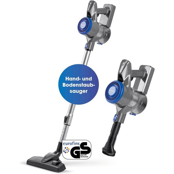 CLEANmaxx Zyklon Hybrid Staubsauger Akku-Zyklonstaubsauger Hand- und Bodenstaubsauger mit EPA11-Filter, beutellos, kabellos mit Filter und Akkulaufzeit bis zu 4