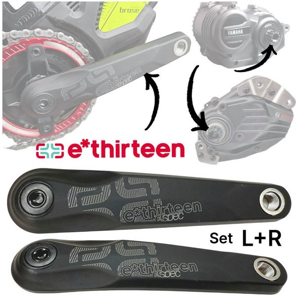 e*thirteen Fahrradlenker e*thirteen MTB Ebike Ersatz Kurbelarme 170mm für Brose,Bosch,Yamaha