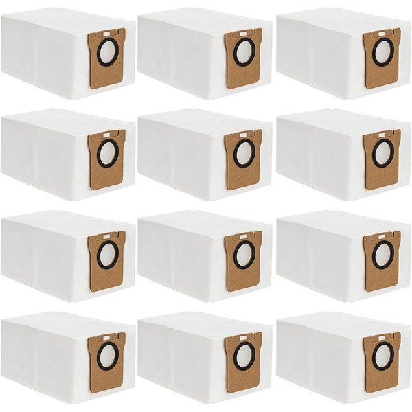TUWENA Staubsaugerbeutel 12 Stück Staubsaugerbeutel für Dreame L10 Ultra/ L20 Ultra, Xiaomi X10, 12 St., Staubbeutel zubehör für L10s Ultra /L20 Ultra, 2.5L Gro