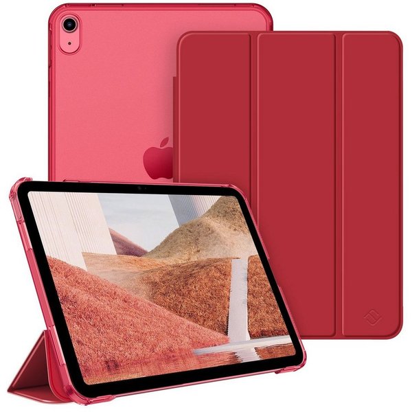 Fintie Tablet-Hülle für iPad 11. Generation 2025 (A16) 11 Zoll, iPad 10. Generation 2022 10.9 Zoll, Ultradünn Case mit transparenter Rückseite Abdeckung, Auto S