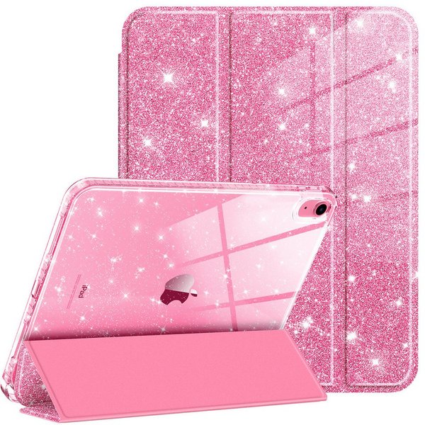 Fintie Tablet-Hülle für iPad 11 Generation 11 Zoll 2025(A16), iPad 10 Generation 2022, mit Stifthalter, Glitzernde Stoßfeste Case mit Glänzende Rückseite